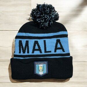 Thermal Winter Beanie with Embroidered Guatemala Logo, Blue